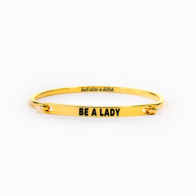 Lady But Also B♥tch Front-Open Bar Bangle