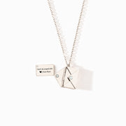 Don't Do Stupid Sh♥︎t Hidden Message Letter Necklace