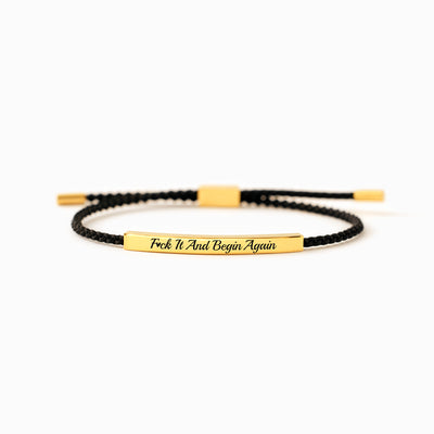 F♥︎ck It And Begin Again Tube Bracelet