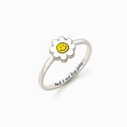 F♥︎ck It And Keep Going B♥︎tch Sunny-Side Smiley Face Ring