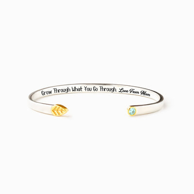 Green Peridot Bangle