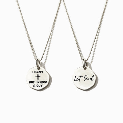 God is In Control Mantra Necklace