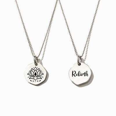 Rebirth Lotus Mantra Necklace