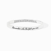 Remember Who The F♥ck You Are Mantra Bangle