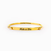 Ride or Die Pinky Promise Front-Open Bar Bangle