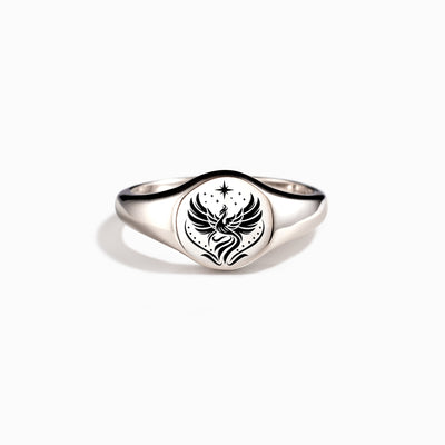  Phoenix Signet Ring