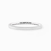 To My Smokin' Hot Wife Pavé Mantra Bangle