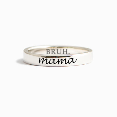 Mama (BRUH.) Ring Gift for Mom