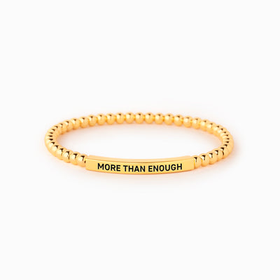 Badass B♥tch More Than Enough Bead & Tube Bracelet