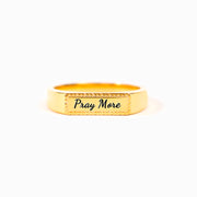 Pray More Worry Less Bar Ring