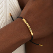 Unf:)ck Yourself Engraved Tube Bracelet