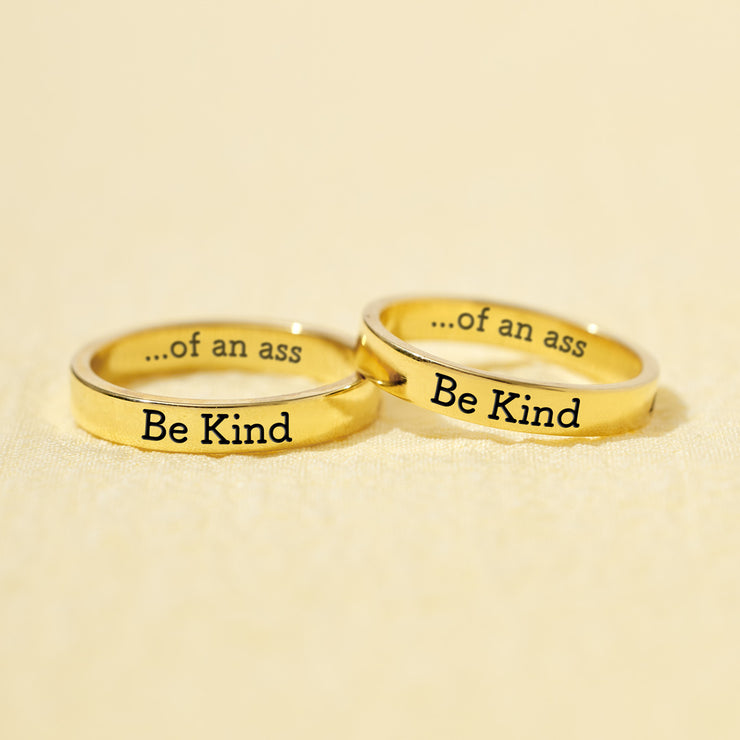 Be Kind of an Ass Mantra Ring