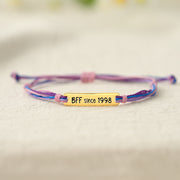 Engraved Handmade Bar Bracelet