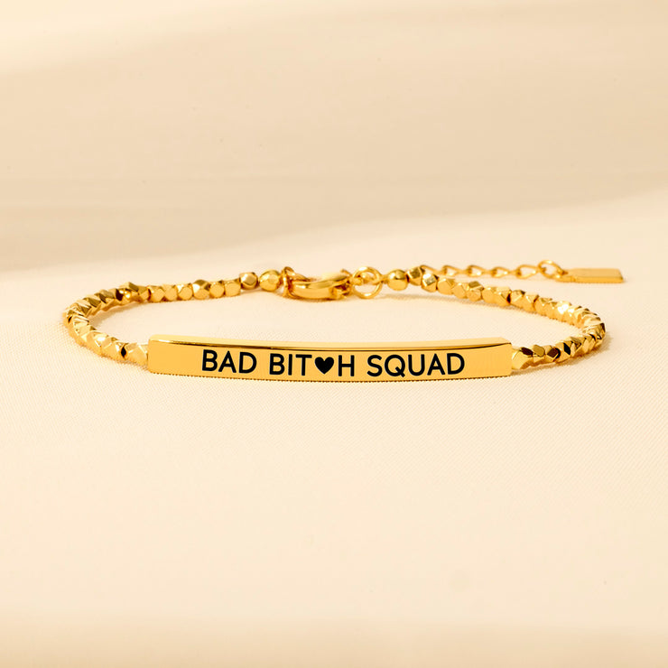 Bad B♥tch Squad Nugget & Tube Bracelet