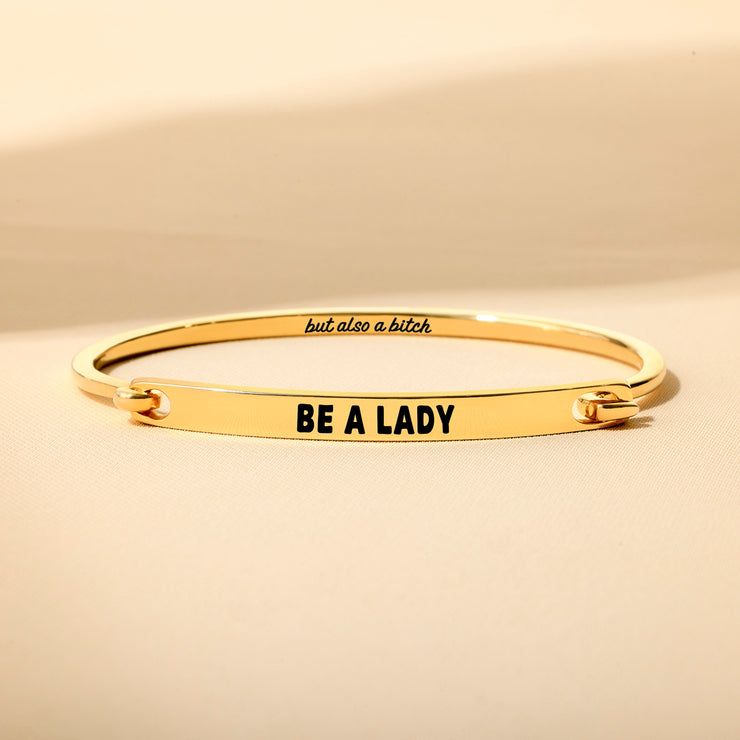 Lady But Also B♥tch Front-Open Bar Bangle