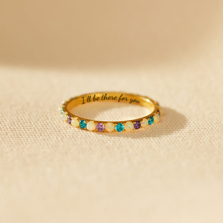 I‘ll Be There For You Colorful Opal Ring