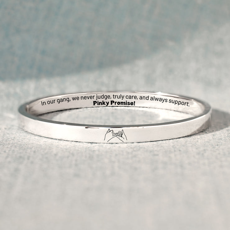 Pinky Promise Mantra Bangle