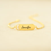 Pavé Golden Bar Bracelet