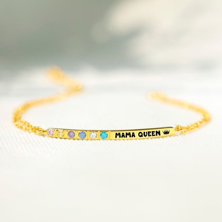 1-6 Birthstone Bar Bracelet