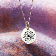 Rebirth Lotus Mantra Necklace