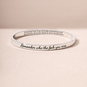 Remember Who The F♥ck You Are Mantra Bangle