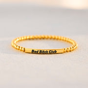 Bad B♥tch Club Bead & Tube Bracelet