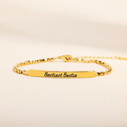Bestiest Bestie Nugget & Tube Bracelet
