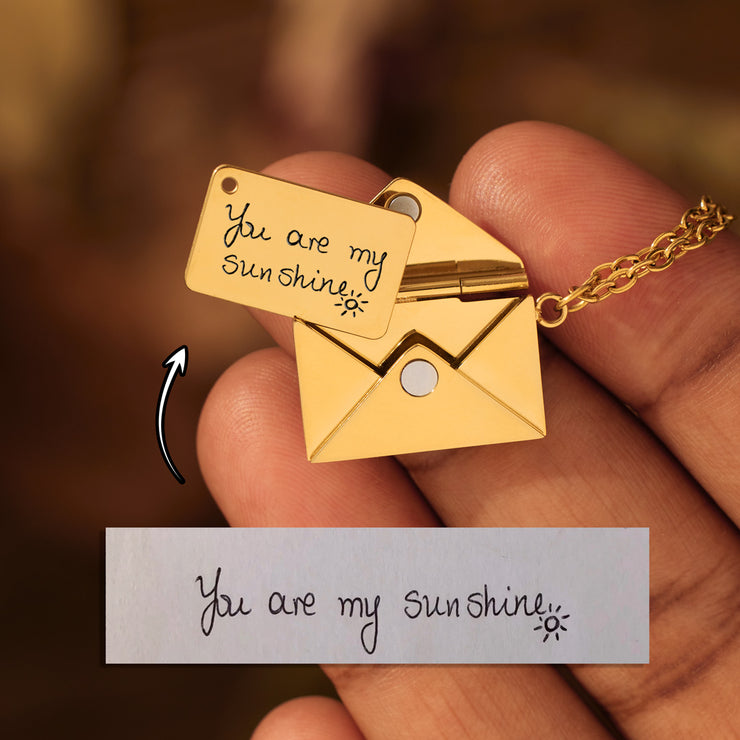 Hidden Message Letter Necklace