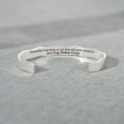 Just Keep F♥cking Going Wavy Mantra Bangle