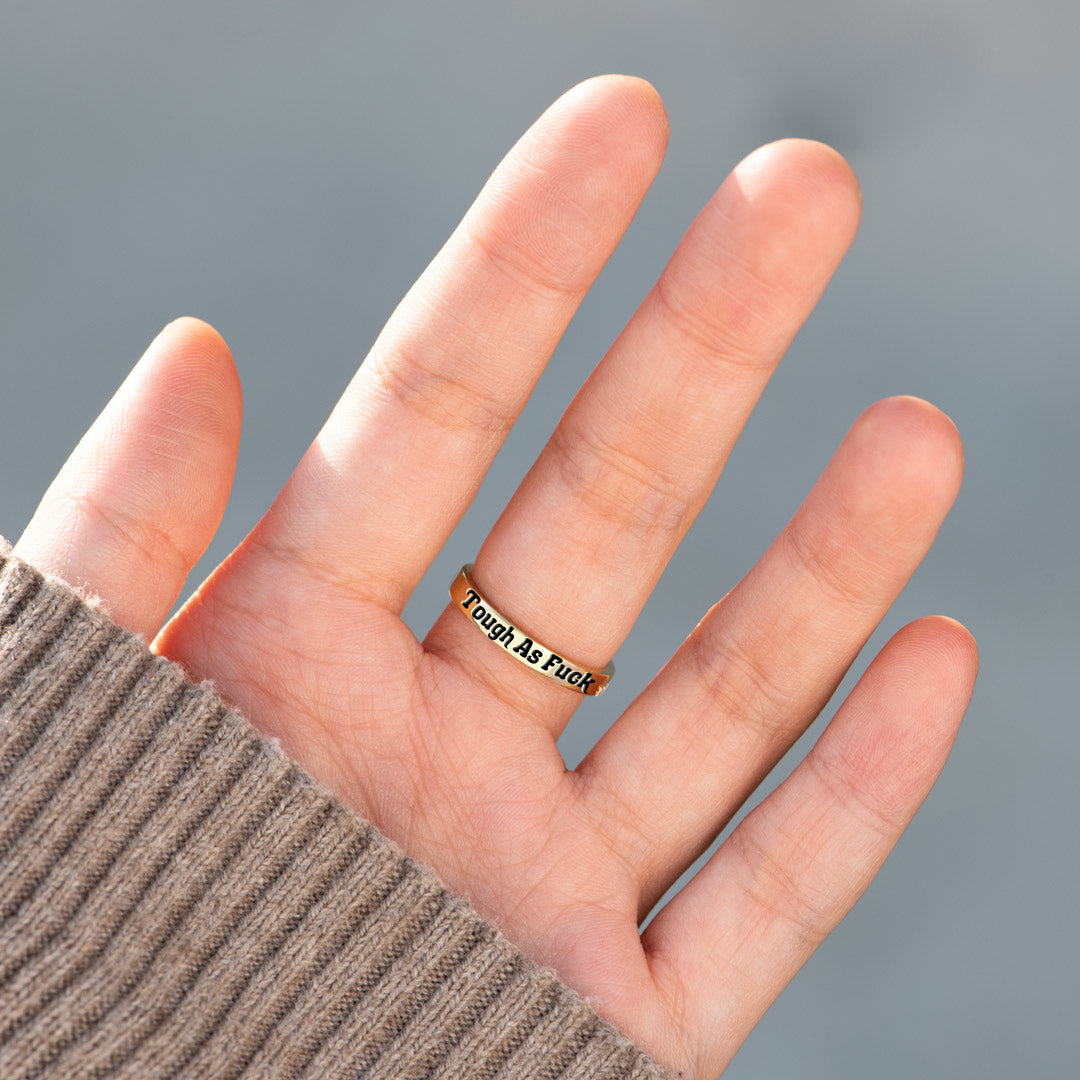 Tough As F♥ck Phoenix Signet Ring