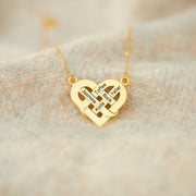 This Human Is Owned By 1-5 Names Knotted Heart Necklace