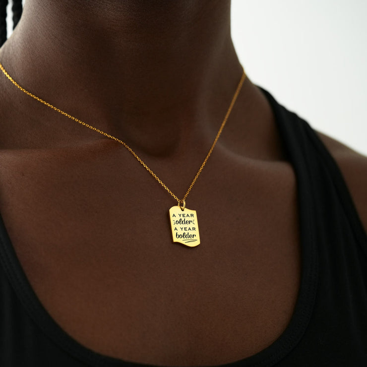 Irregular Dog Tag Necklace