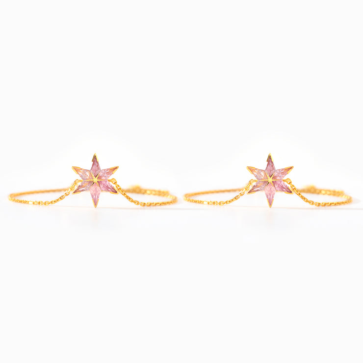 Pink Star Matching Friendship Bracelet