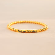 Don't Stop Bead & Tube Bracelet