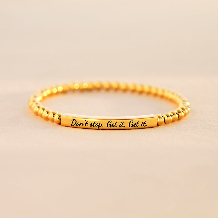 Don't Stop Bead & Tube Bracelet