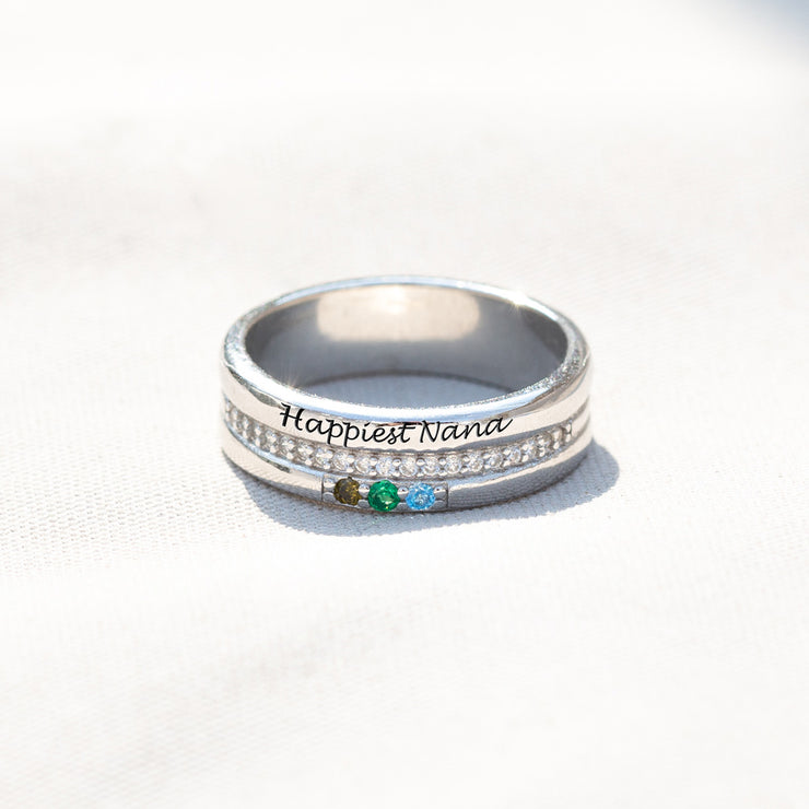1-8 Birthstones Ring
