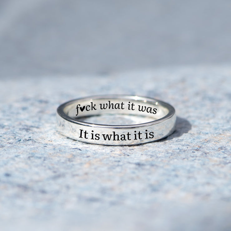 F♥︎ck What It Was Mantra Ring