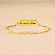 Mama Pavé Golden Bar Bracelet