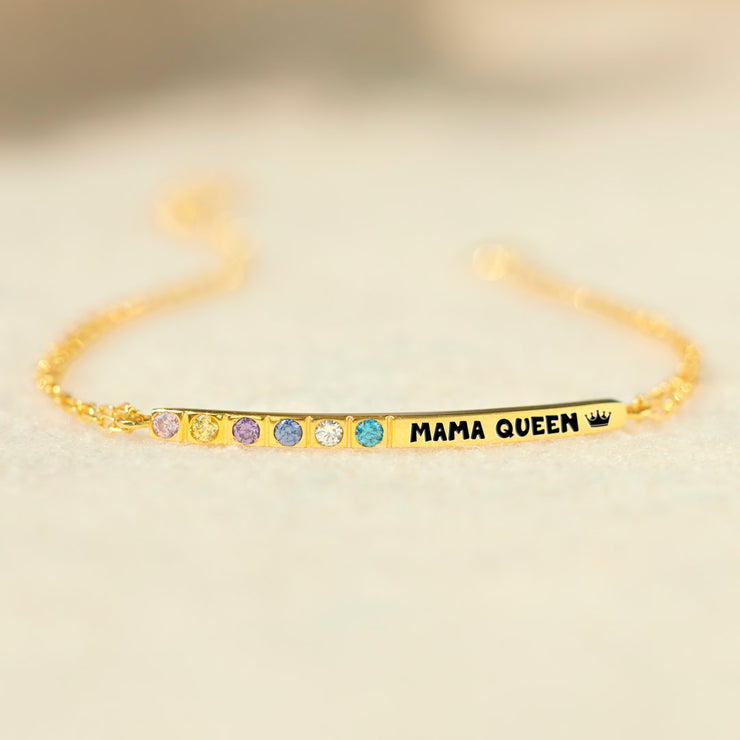 1-6 Birthstone Bar Bracelet