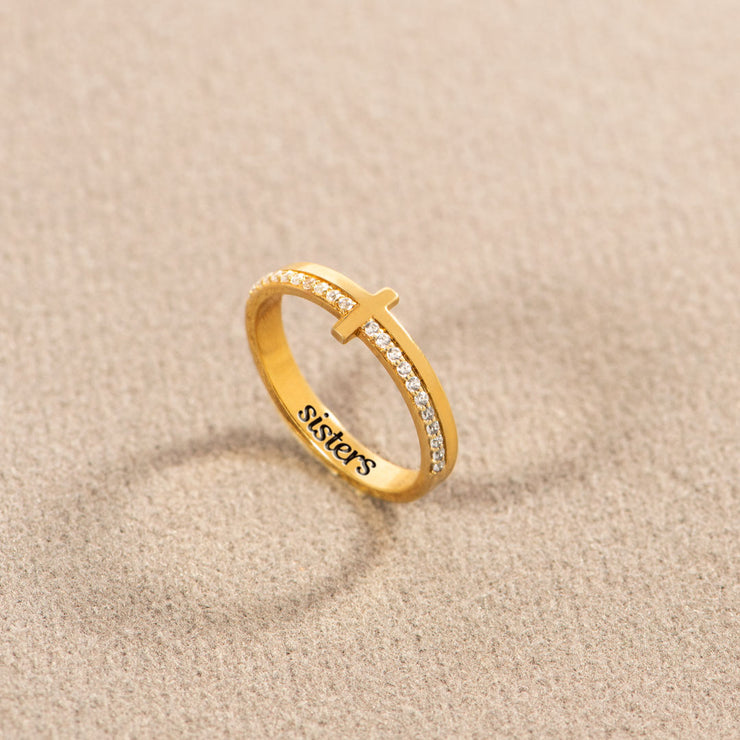 Golden Cross Ring