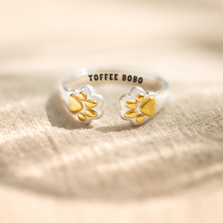 The Dog Mother Custom Dog Paws Ring