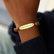 The Only Way Out is Through Wooden Bracelet