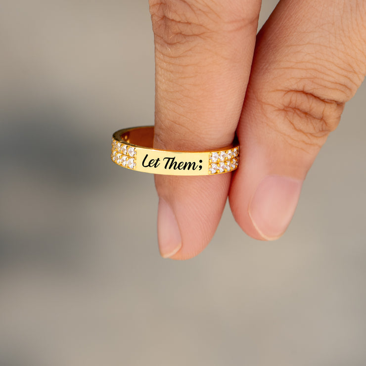 Pavé Mantra Ring