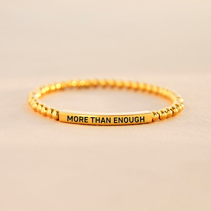 Badass B♥tch More Than Enough Bead & Tube Bracelet