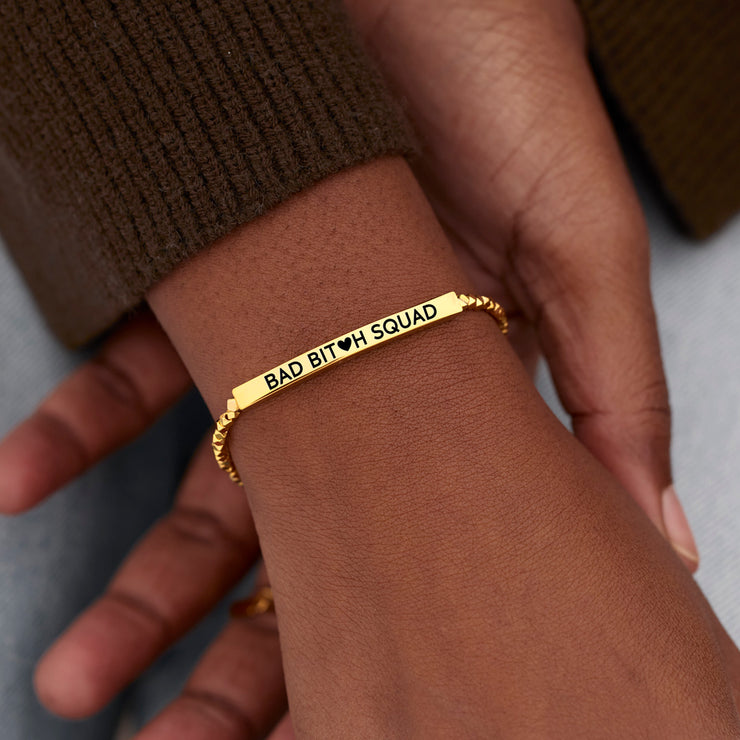 Bad B♥tch Squad Nugget & Tube Bracelet