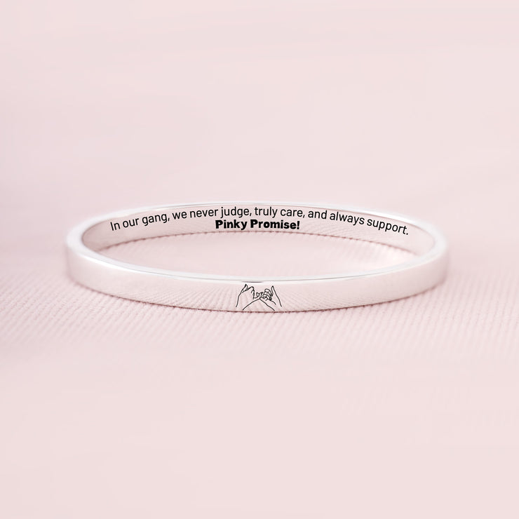 Pinky Promise Mantra Bangle