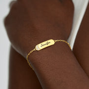 Pavé Golden Bar Bracelet