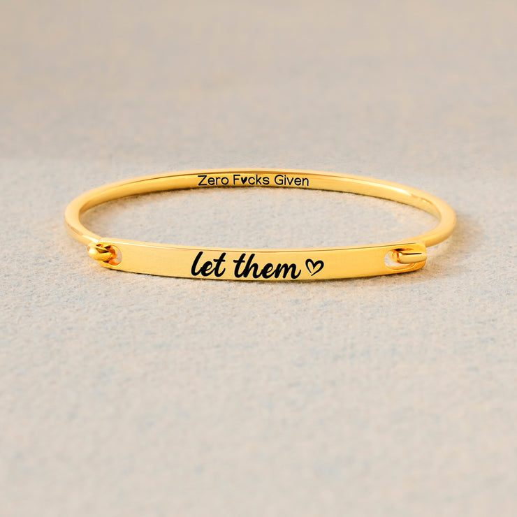 Let Them Front-Open Bar Bangle