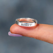 Stack Your Blessings Mantra Ring