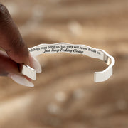 Just Keep F♥cking Going Wavy Mantra Bangle